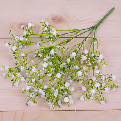 5 branches/bouquet babysbreath artificial plastic flowers