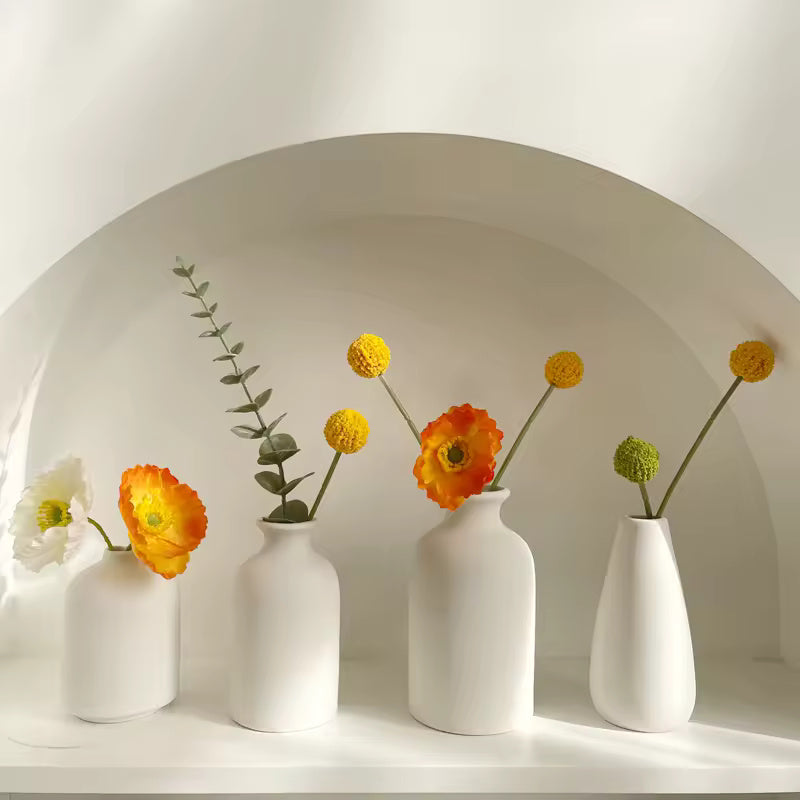 White Ceramic Vases Nordic