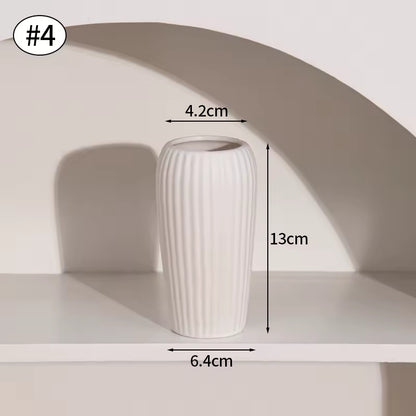 White Ceramic Vases Nordic