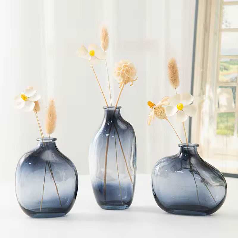 Retro Glass Flower Vase