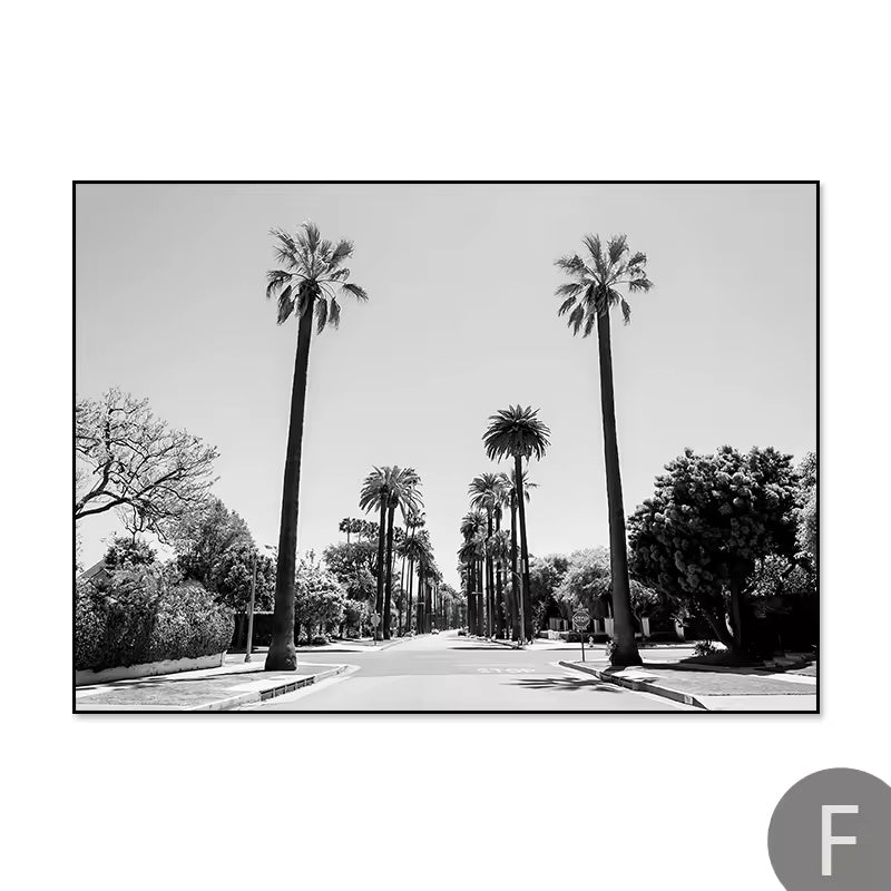 Velura Monochrome Leaf Art – Minimal Botanical Poster ( No frame )