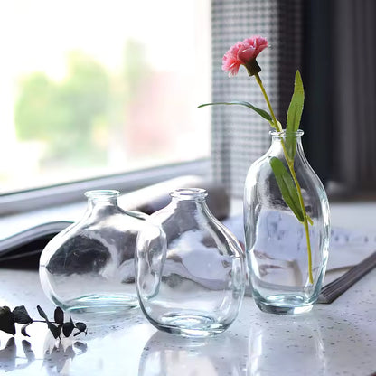 Retro Glass Flower Vase