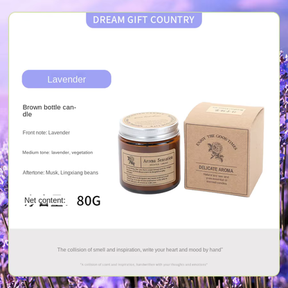 Aromatherapy essential oil candle smokeless soybean candle