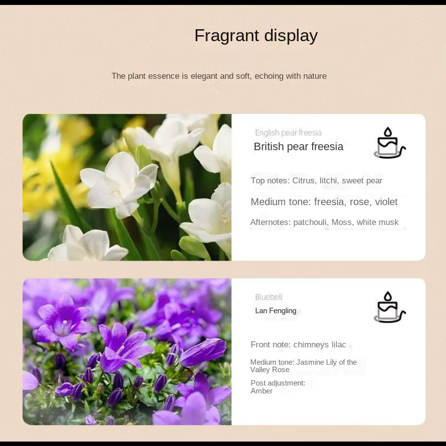 Aromatherapy essential oil candle smokeless soybean candle