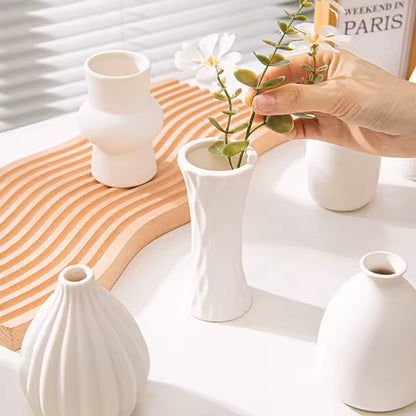 White Ceramic Vases Nordic