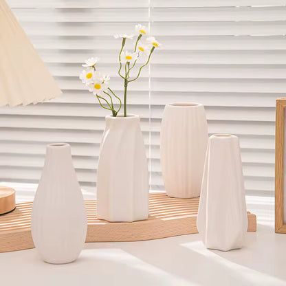 White Ceramic Vases Nordic