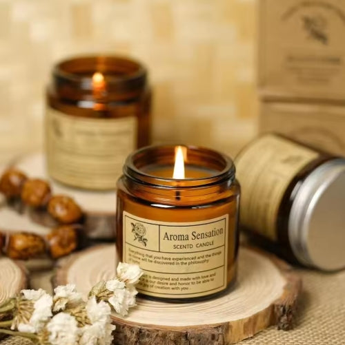 Aromatherapy essential oil candle smokeless soybean candle