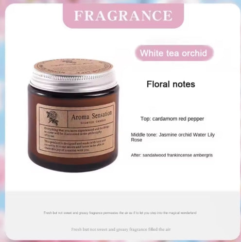 Aromatherapy essential oil candle smokeless soybean candle